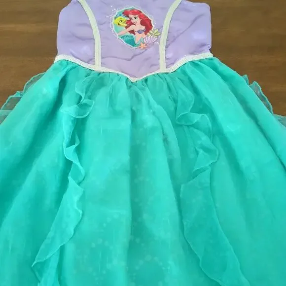 Disney princess Arielgirls longDress size 5/6